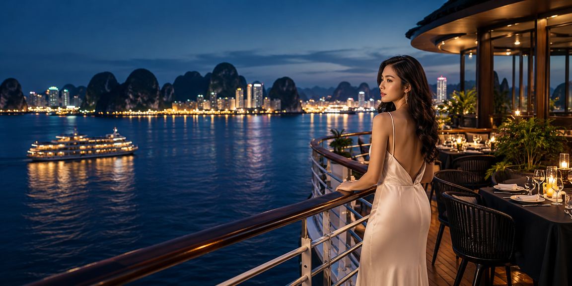 Du khách tại Hạ Long vừa ngắm vịnh vừa kiểm tra tiền thưởng VIP và tỷ lệ kèo trên điện thoại