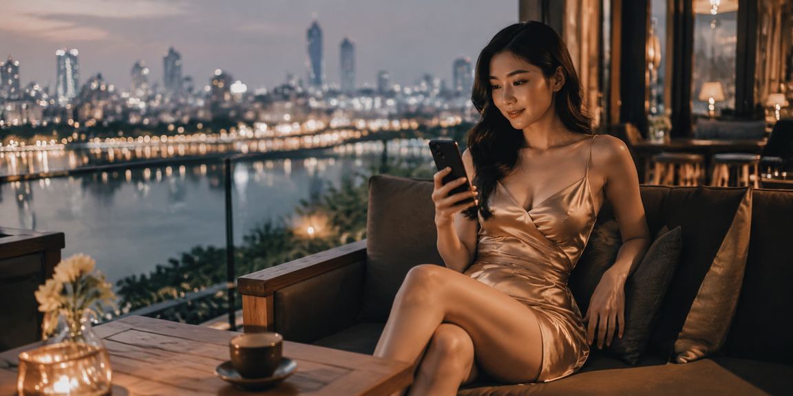 Người Hà Nội uống cà phê buổi sáng và kiểm tra kết quả xổ số miền Bắc trên điện thoại